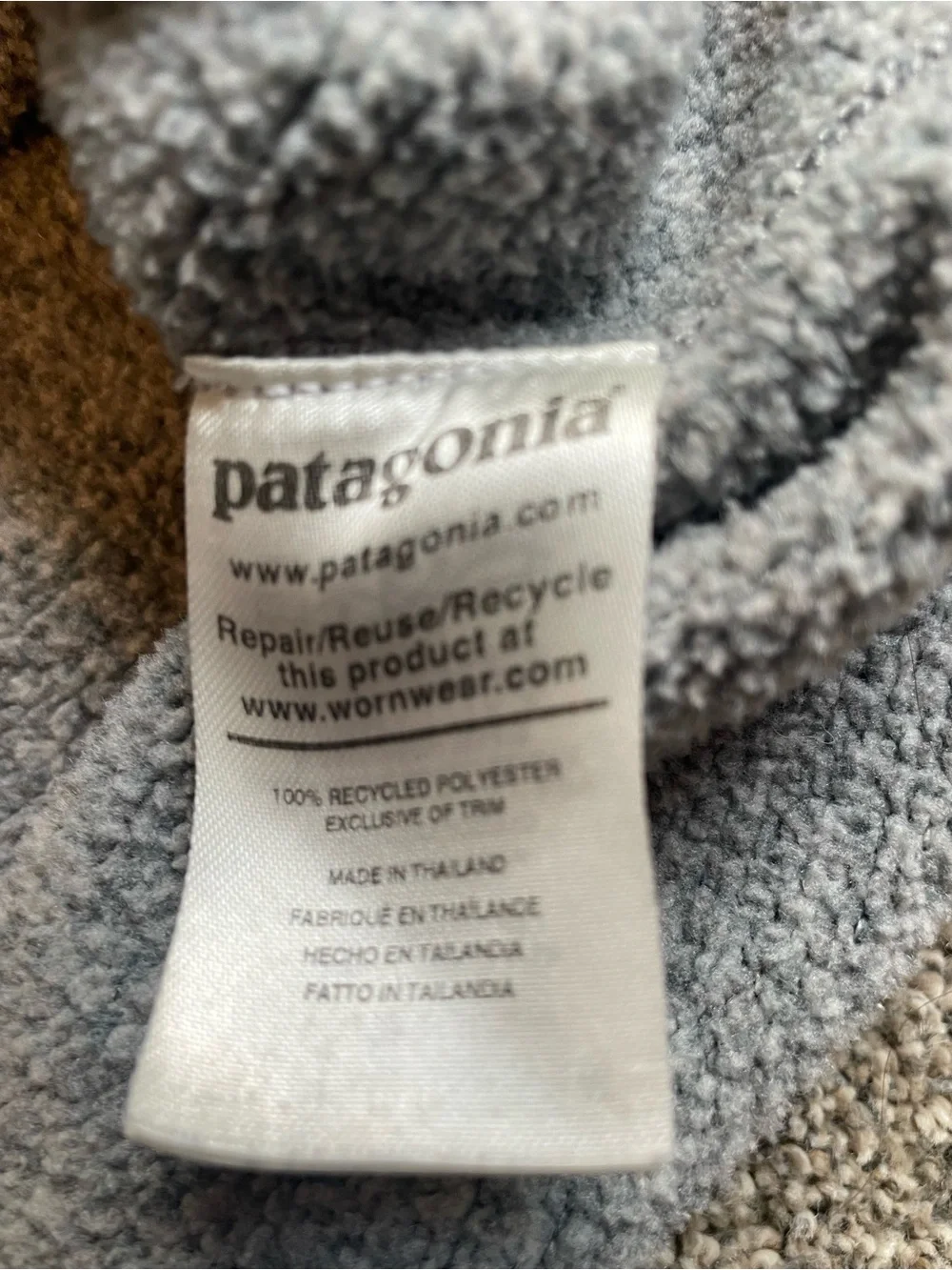 Patagonia Men’s Better Sweater Quarter-Zip Fleece Pullover Heather Gray Medium